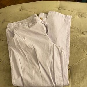 Gap broken in straight khakis lite purple